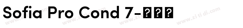 Sofia Pro Cond 7字体转换
